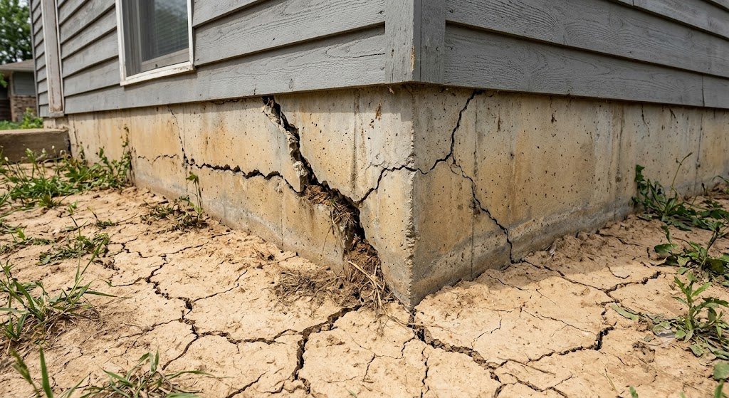 clay soil foundation crack